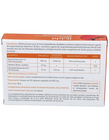 Reishi 2000Mg. 30Cap. de Nature Essential