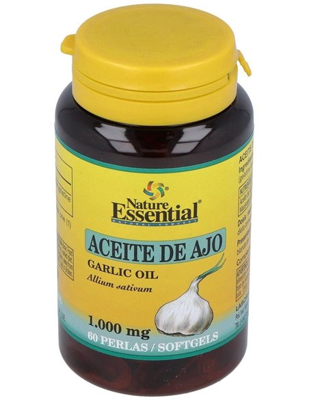 Garlic Oil (Ajo) 1000Mg. 60Perlas de Nature Essential