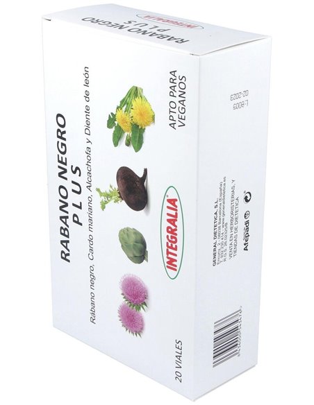 Rabano Negro Plus 20Viales de Integralia