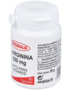 L-Arginina 500Mg. 60Cap. de Integralia