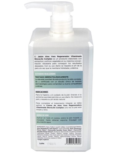 Jabon Complex De Aloe Vera 1Litro de Shovade