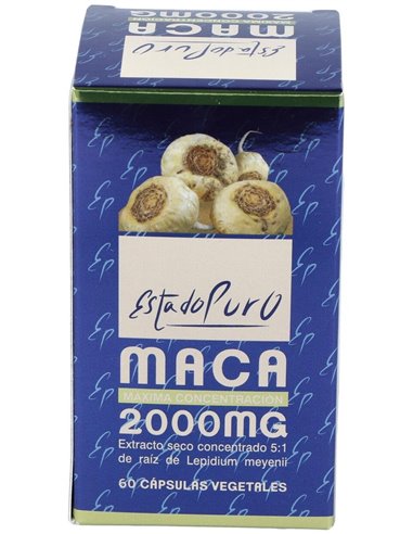 Maca 2000 mg. 60 Capsulas Estado Puro de Tongil