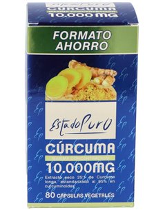 Curcuma 10.000Mg. 80Cap. Estado Puro de Tongil