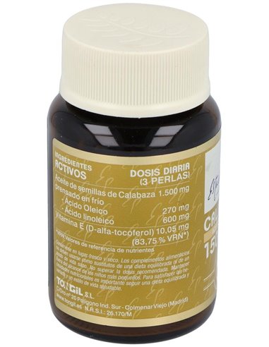 Calabaza Aceites Activos 60Perlas de Tongil