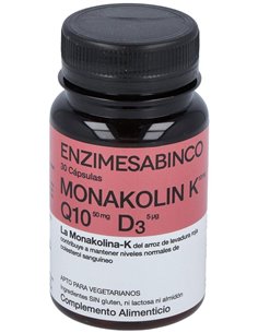 Monakolina Forte +Q10+D3 30Cap. de Enzime - Sabinco