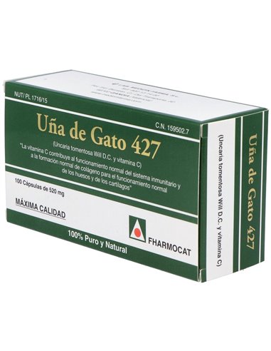 Uña De Gato 427 100 capsulas de Fharmocat