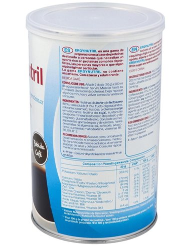 Ergynutril (Proteinas) Cafe Polvo 300Gr. de Nutergia