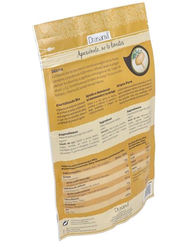 Maca Bio 225G Doypack Superalimentos Drasanvi