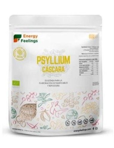 Psyllium Entero Cascara 500Gr. Eco Vegan Sg de Energy Feelings