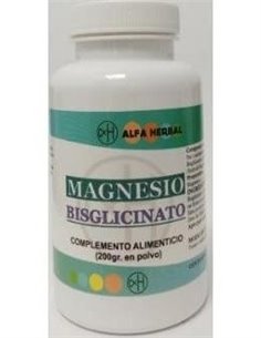 Magnesio Bisglicinato Polvo 200Gr. de Alfa Herbal