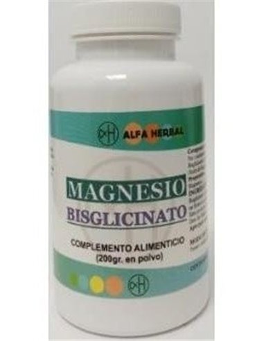 Magnesio Bisglicinato Polvo 200Gr. de Alfa Herbal