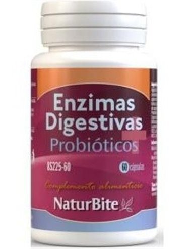Enzimas Digestivas+Probioticos 60Cap. de Naturbite