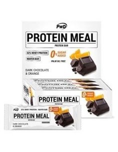 Protein Meal Barritas  Chocolate Negro-Naranja 12U de Pwd