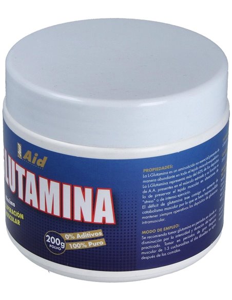 L-Glutamina Pura 200Gr.Polvo de Just Aid