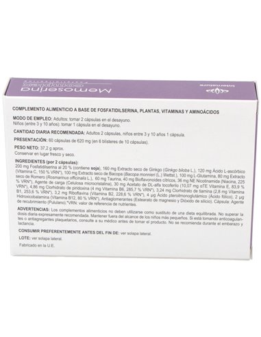 Memoserina Complex 60Cap. de Internature