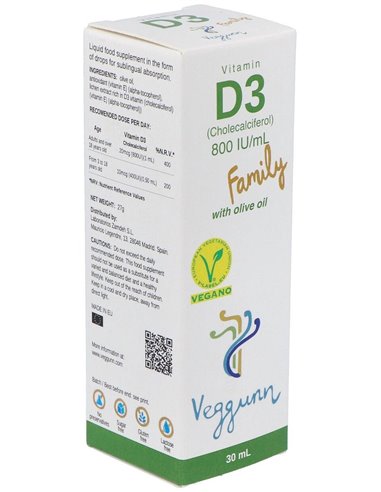 Vitamina D3 Family 30Ml. de Veggunn