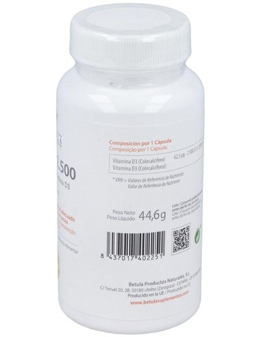 Vita D 2500Ui 90Cap. de Betula