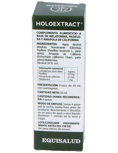 Holoextract Melatonina Sueño 50Ml. de Equisalud