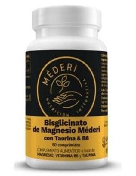 Bisglicinato De Magnesio Taurina+Vit B6 60Comp. de Mederi Nutricion Integrativa
