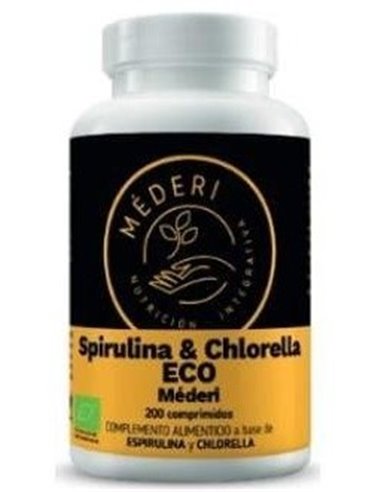 Espirulina-Chlorella Eco 200Comp. de Mederi Nutricion Integrativa