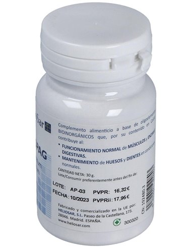 Calfluspag Calcium Fluoratum 60Cap. de Heliosar