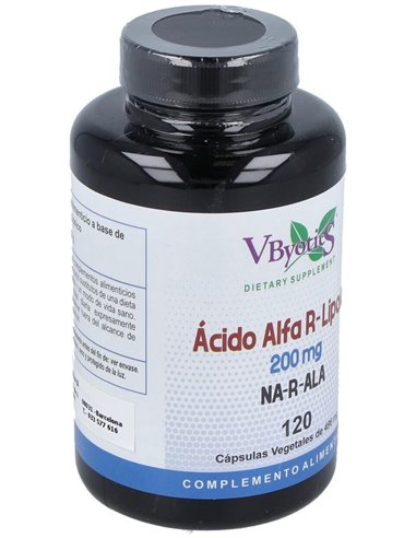 Acido Alfa R-Lipoico 120Cap. de Vbyotics
