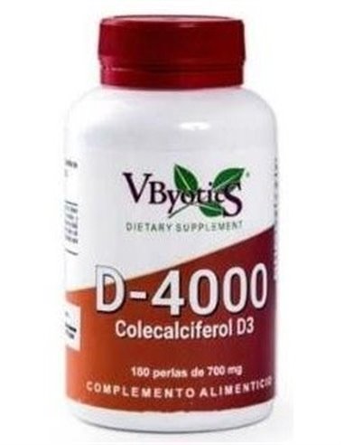 Vitamina D3 4000Ui 180Perlas de Vbyotics