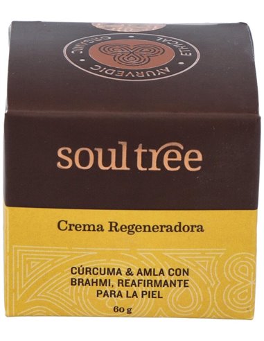 Crema Facial Regeneradora Curcuma Amla Bhrami 60Gr de Soultree