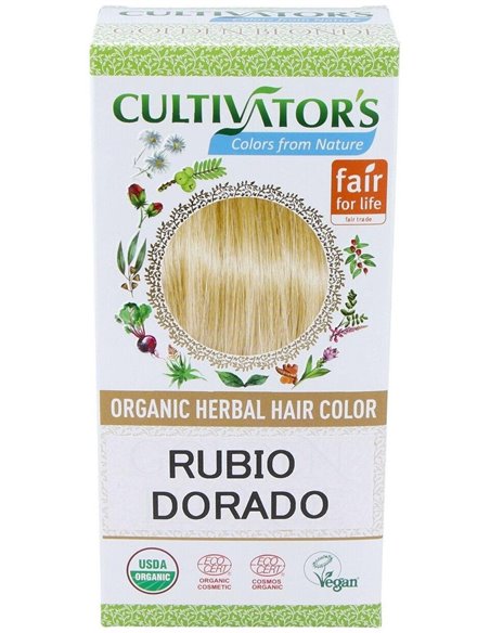 Rubio Dorado Tinte Organico 100Gr. Ecocert de Cultivators