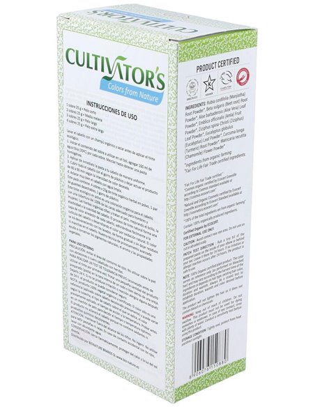 Pelirrojo Tinte Organico 100Gr. Ecocert de Cultivators