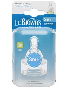 Tetina Options B/Estre Sili Redon N2 +3M 2Un de Dr. Brown´S