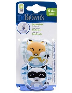 Chupete Prevent Anima Sili Anat T/1 0-6M 2Un Niño de Dr. Brown´S