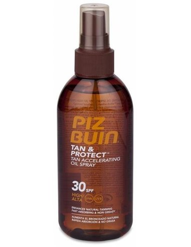 Tan & Protect Ac. Acelerador Bronceado Spf30 150Ml de Piz Buin