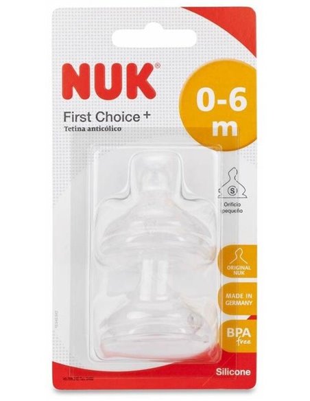 Tetina Fc+ 0-6 S Silicona 2Ud. de Nuk