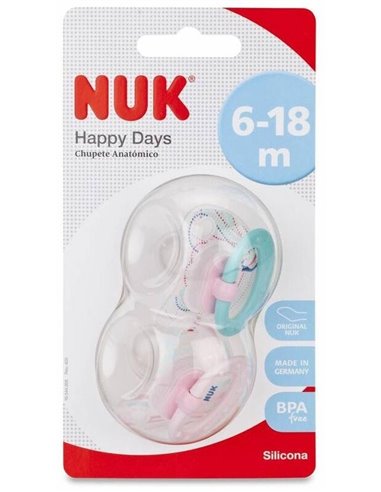 Chupete Signature 6-18 Silicona 2Ud. de Nuk