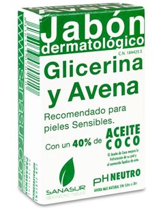Jabon Glicerina Avena 100Gr. de Sanasur