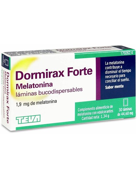 Dormirax Forte 1,9 Mg 30 Laminas Bucodispersables de Dormirax
