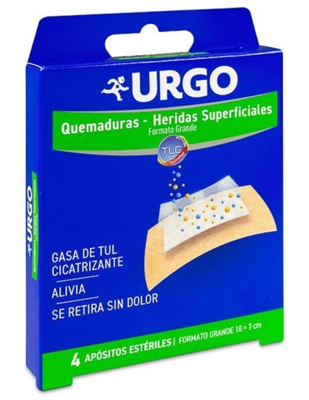 Urgo Quemaduras 10X7Cm 4 Apositos de Urgo