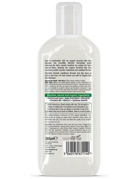 Acondicionador Aloe Vera Organico 265Ml. de Dr. Organic