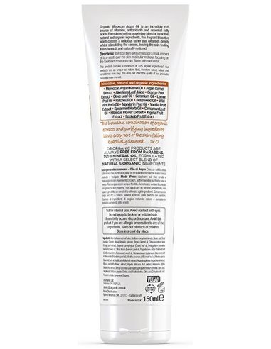 Limpiador Facial Piel Normal-Seca Argan 150Ml de Dr. Organic