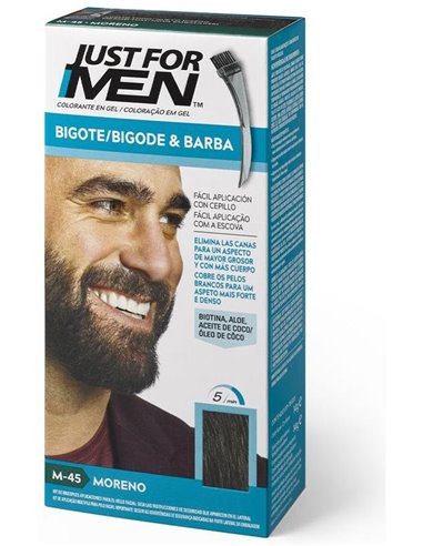 Just For Men Bigote Barba Moreno M45 de Just For Men