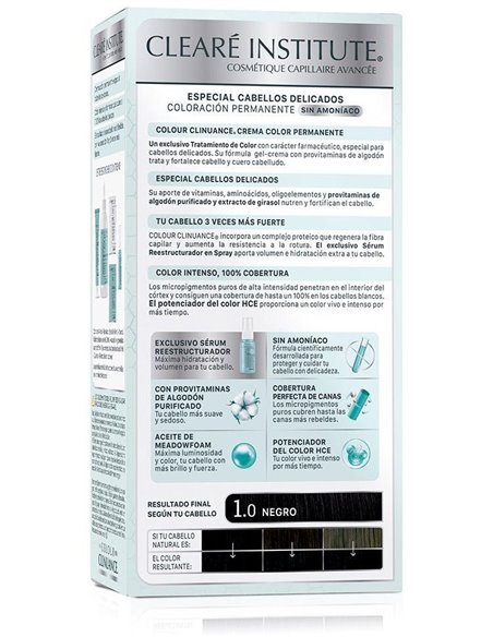 Colour Clinuance 1.0 Negro Cabellos Delicados de Cleare Institute