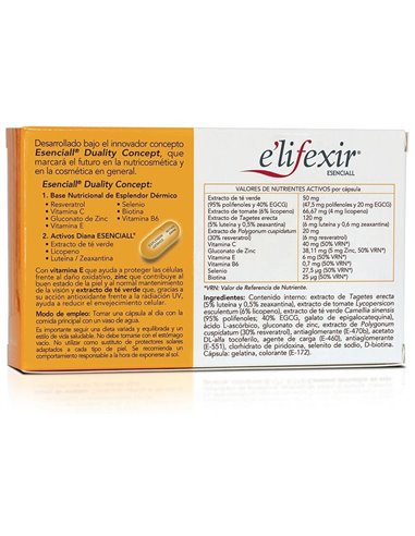 Elifexir Esenciall Piel Canela 40Cap. de Elifexir