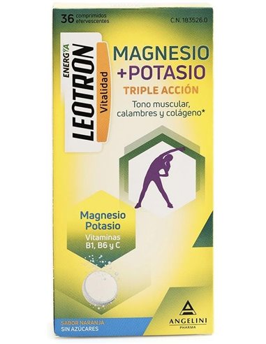 Leotron Magnesio Potasio 36Comp Eferv de Leotron
