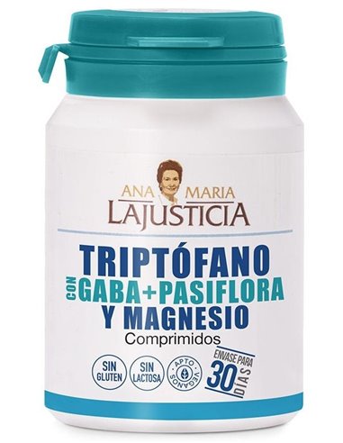 Triptofano Con Gaba + Pasiflora + Mg 60Comp. de Ana Maria Lajusticia