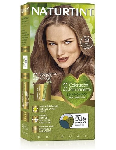 Naturtint Biobased 6G Rubio Oscuro Dorado de Naturtint