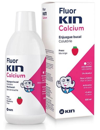 Fluor Kin Calcio Enjuague Bucal 500Ml 224 Ppm de Kin