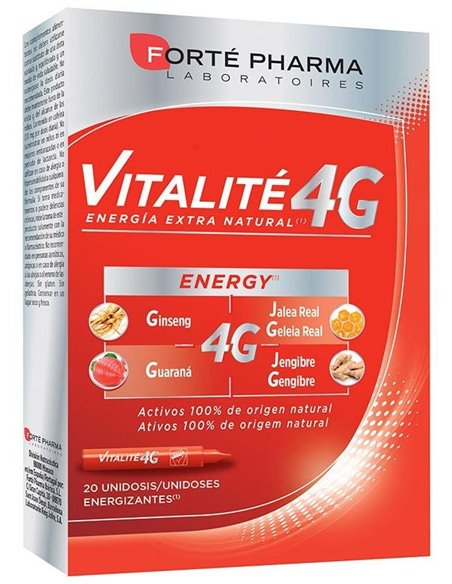 Vitalite 4 G Energy 20Unidosis de Forte Pharma