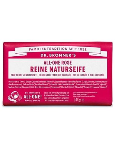 Jabon En Pastilla Rosas 140Gr. de Dr. Bronner´S