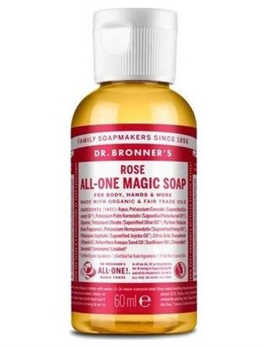 Jabon Liquido Rosas 60Ml. de Dr. Bronner´S